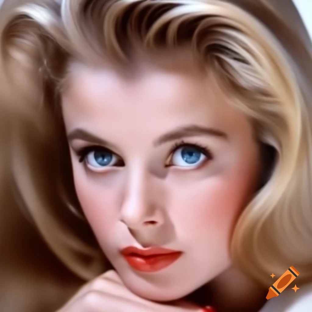 Hyper-realistic photograph of beautiful European actress from 1963 with ...