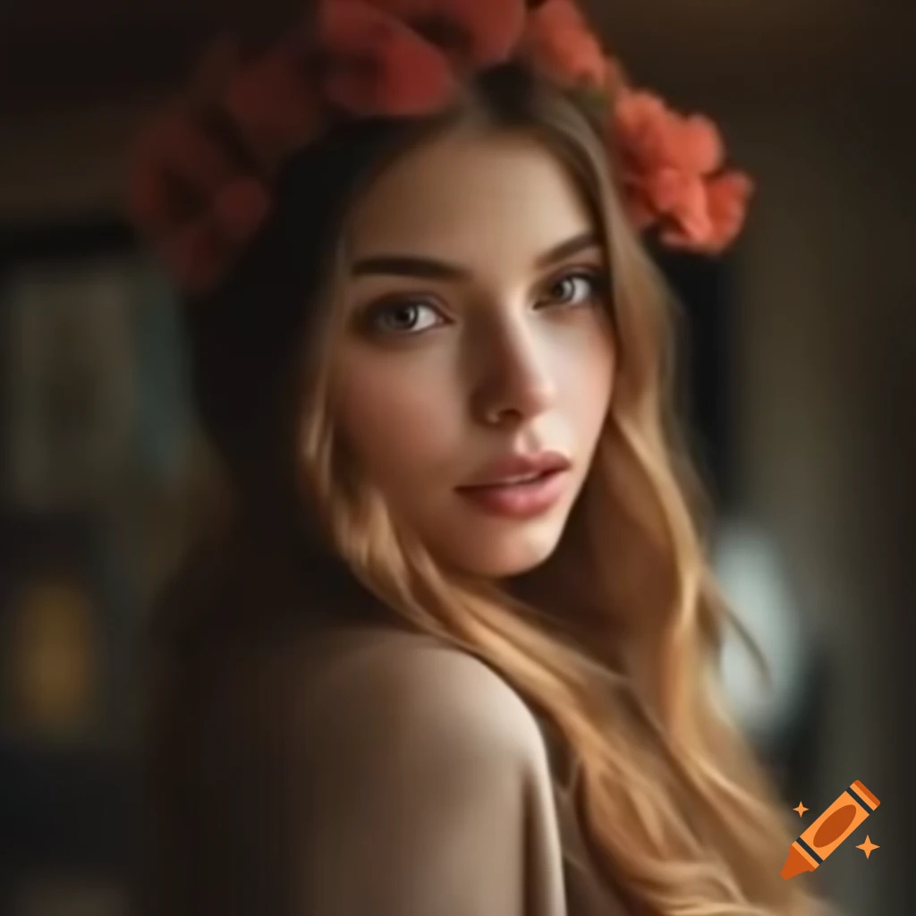 A woman appearing contemplative and lost in thought