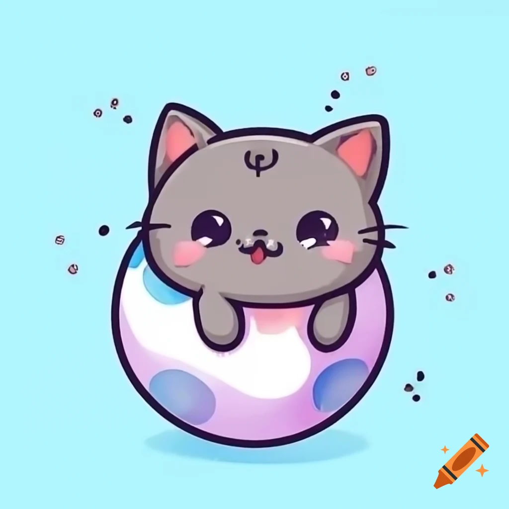 Very happy cat in a playful pose