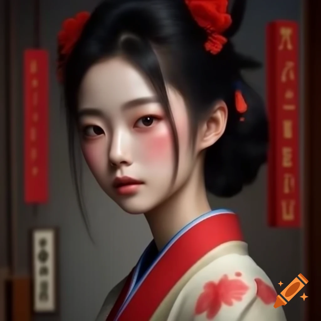 Ultra-realistic portrayal of a beautiful Japanese girl