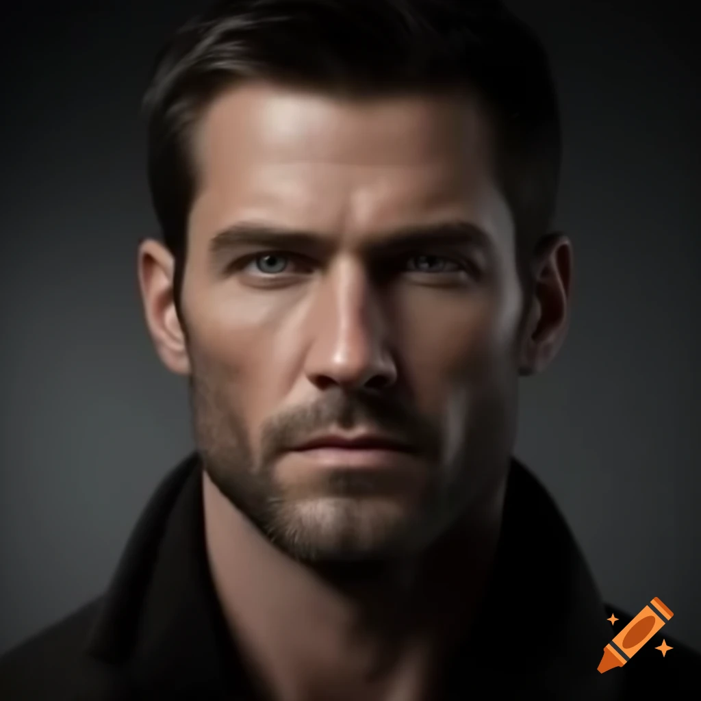 Realistic portrait of a man