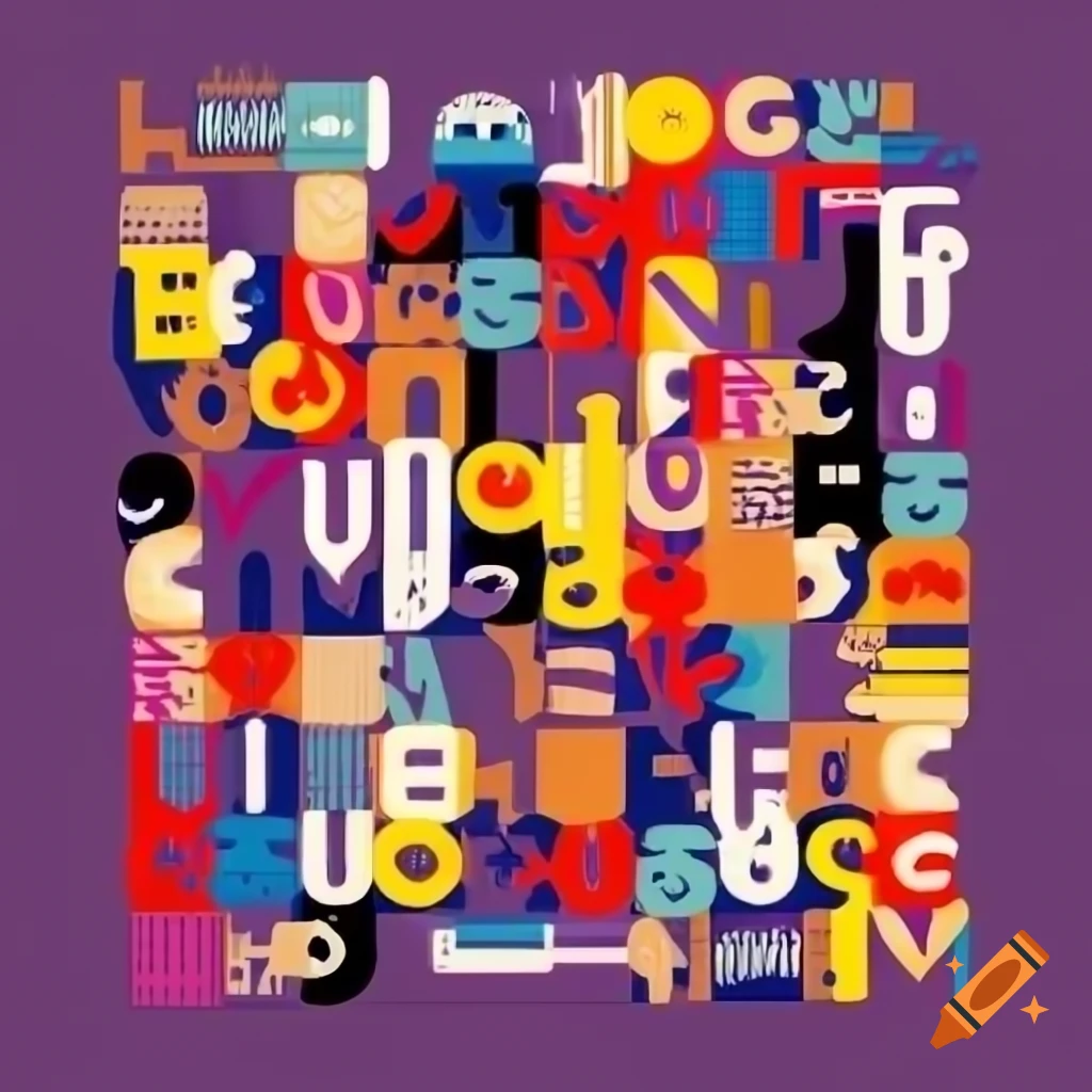 Impactful artwork showcasing typography and letters