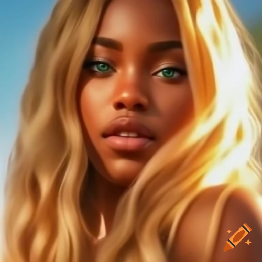 Princess Erika with wavy golden-blonde hair and emerald green eyes