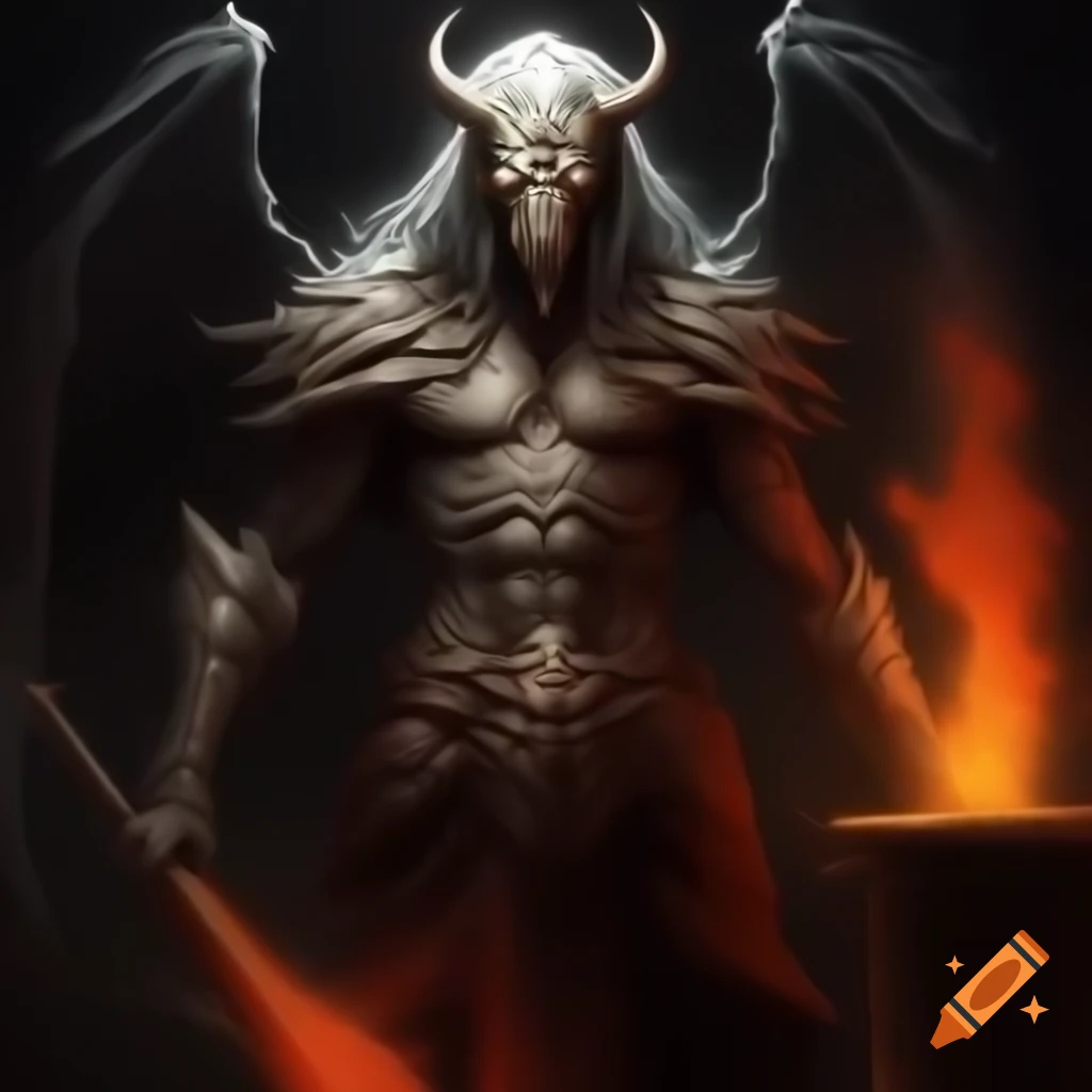 Demon summoning scene