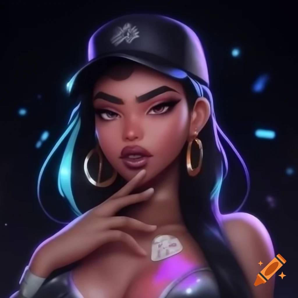 Ultra detailed semi hyper-realistic artwork of a Hispanic woman