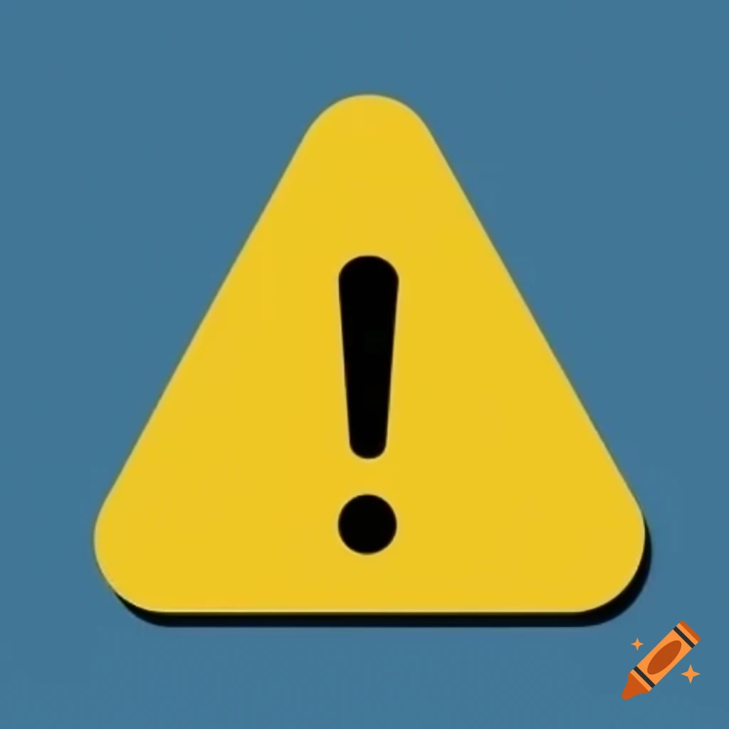 Warning symbol with yellow triangle and exclamation mark stating 'high digital risk'