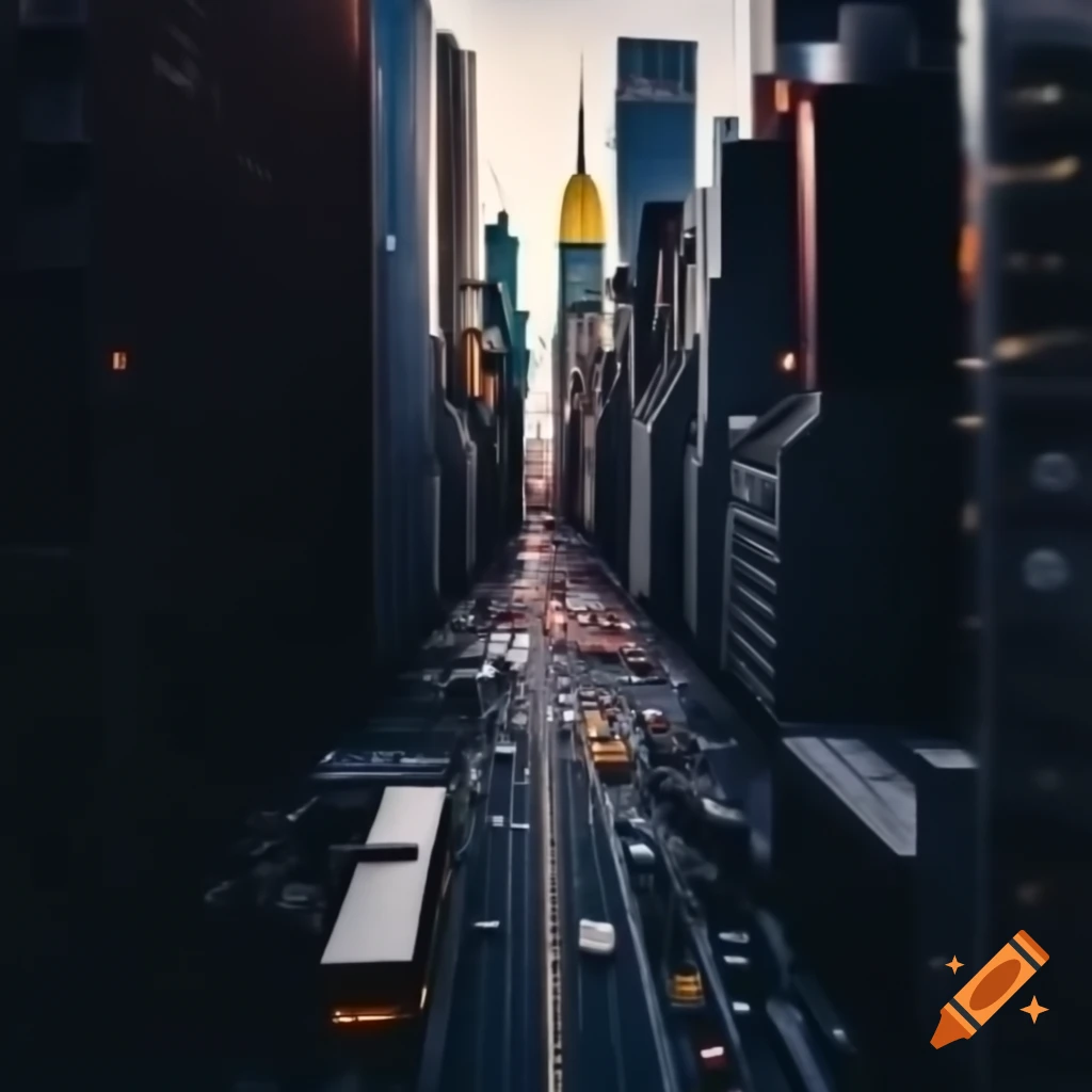 Aerial view of New York City at night featuring Times Square and Empire State Building lights