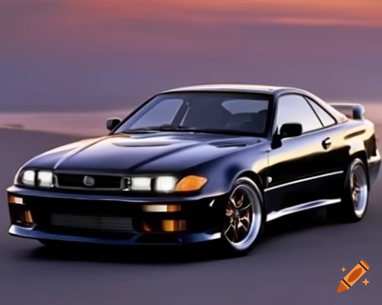 Hypothetical 1990 model of Lexus RC F car