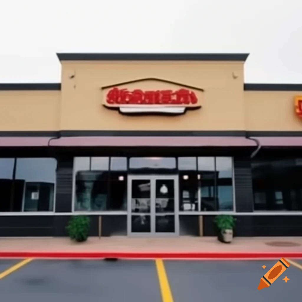 Exterior view of a pizza parlor
