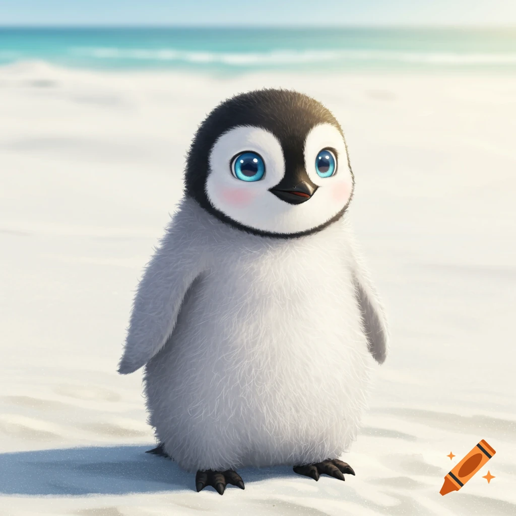 Fluffy penguin