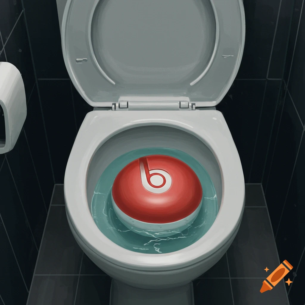 Automatic toilet cleaner prototype resembling a Beats Pill speaker