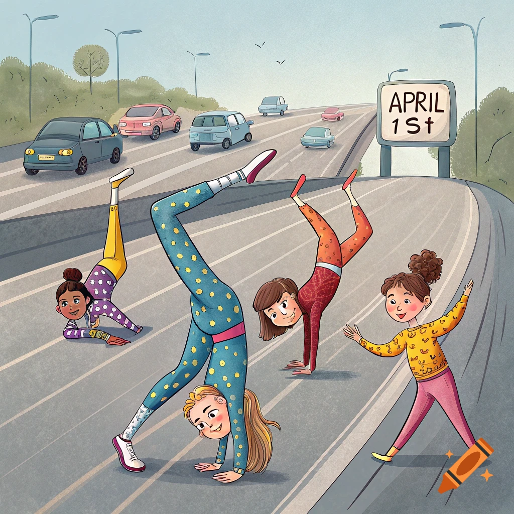 Children doing gymnastics