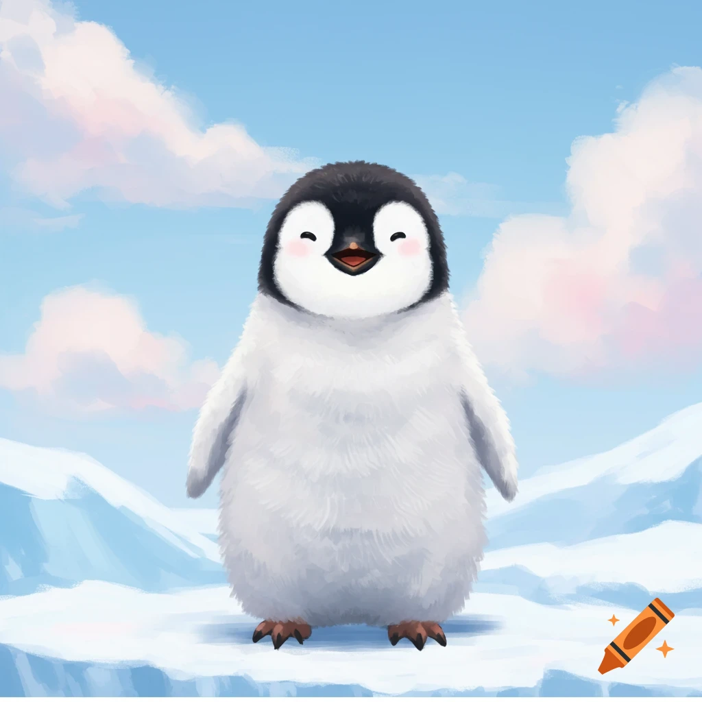 Fluffy penguin
