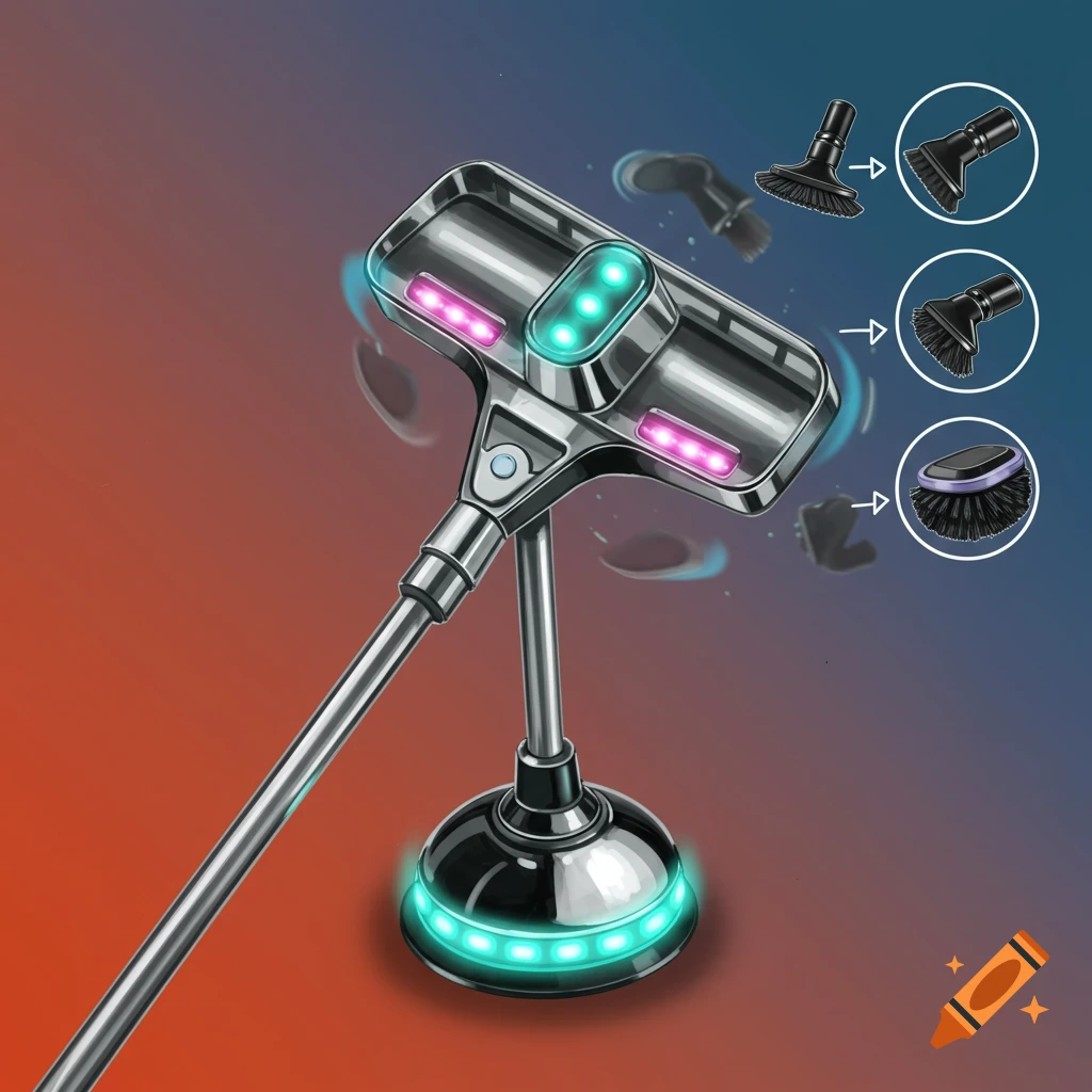 spinning brush plunger with interchangeable heads