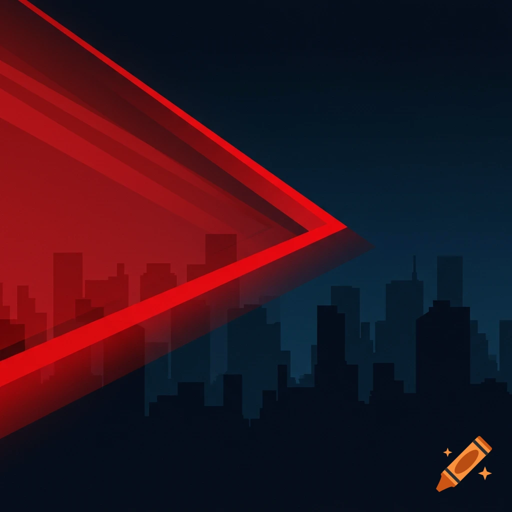 Red background for mayoral campaign ad