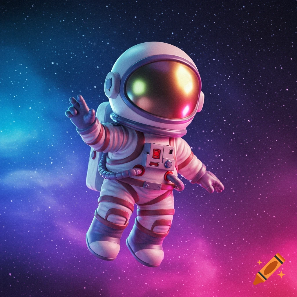 Hironos-styled astronaut figurine