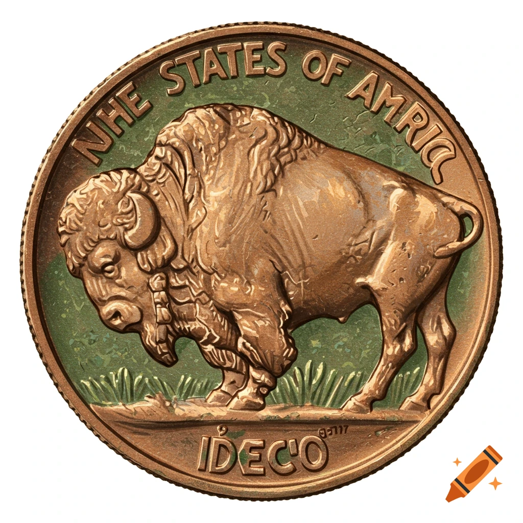 buffalo nickel depiction