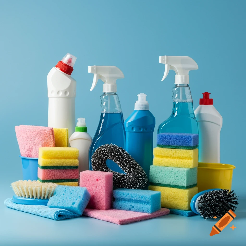 Household and car cleaning supplies