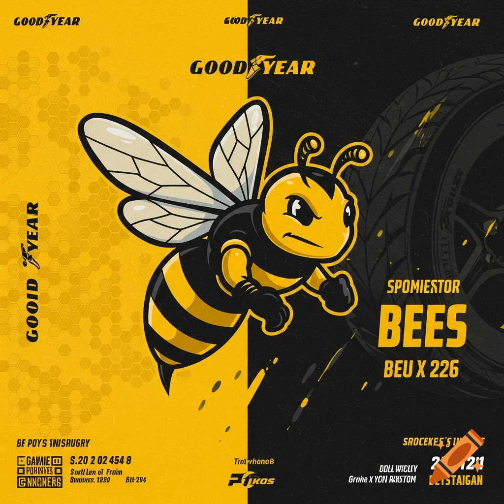 Goodyear bees team poster