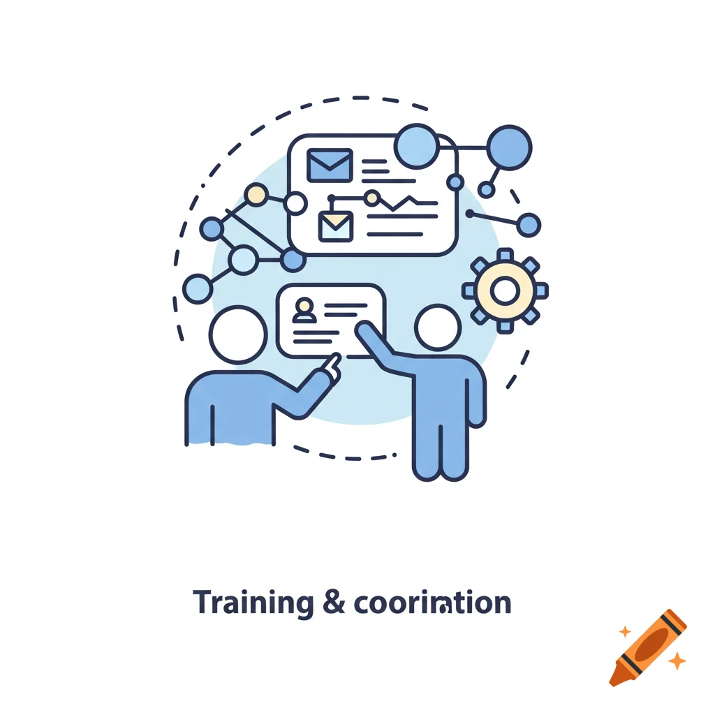 Training and coordination icon