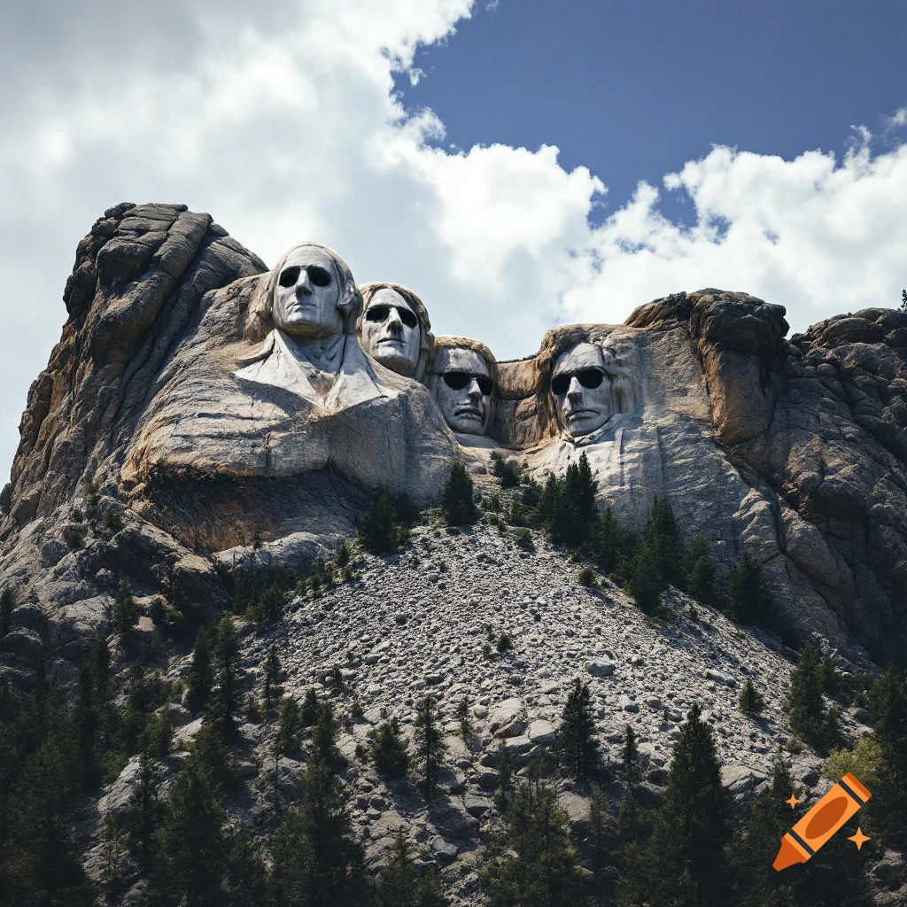 Mount Rushmore featuring Black Sabbath members