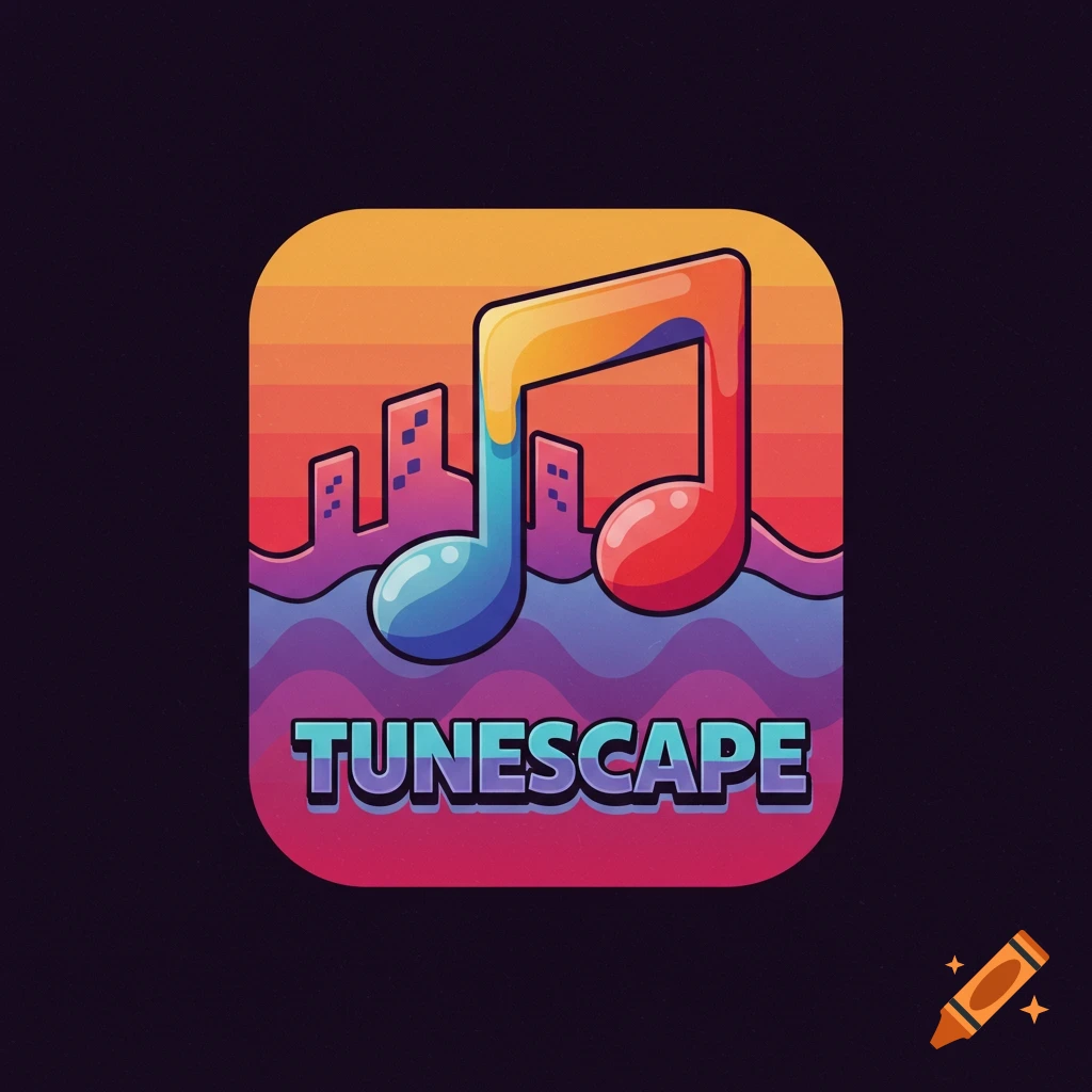 Funky, colorful YouTube icon for TuneScape channel