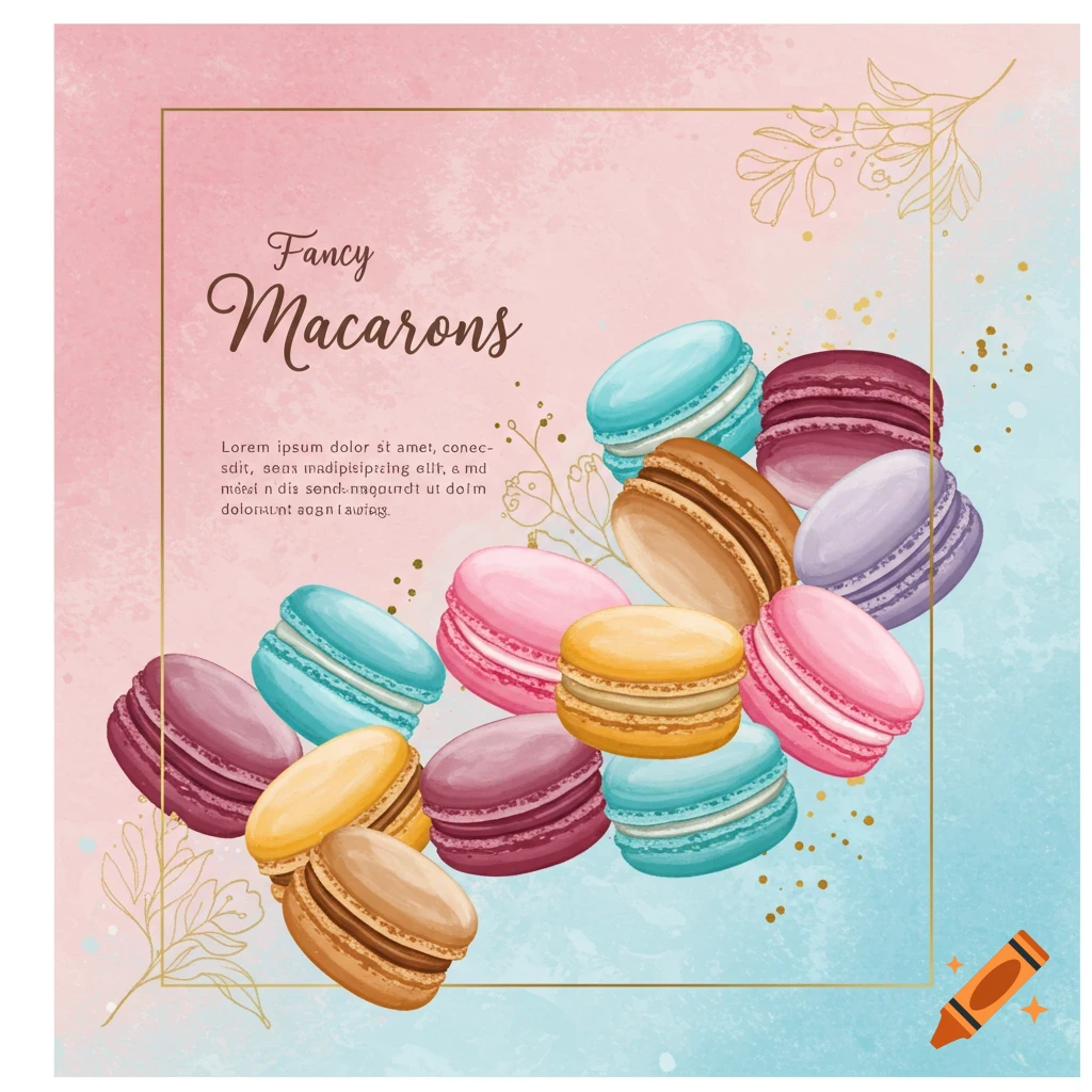 Macarons packaging design