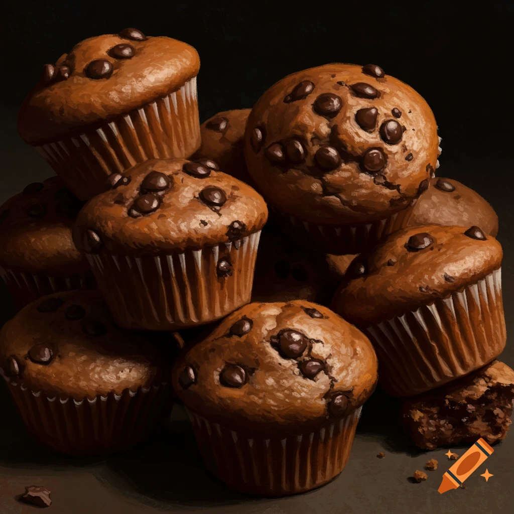 Ugly chocolate chip brownies and muffins