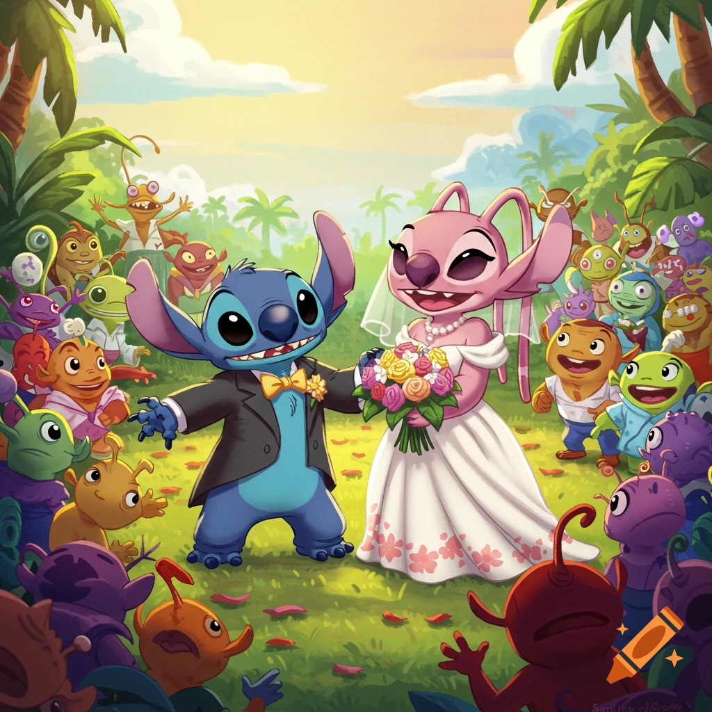 Stitch and Angel wedding