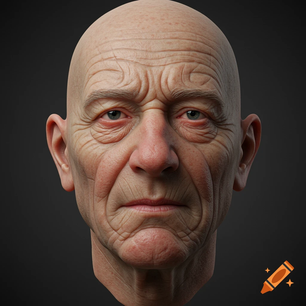 3D realistic old man