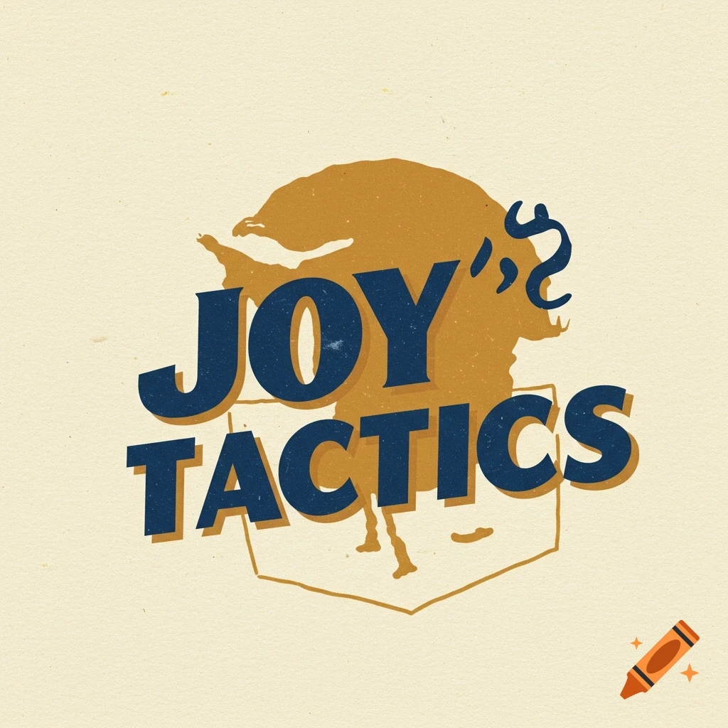 Joy Tactics logo in a 90s cigarette ad style