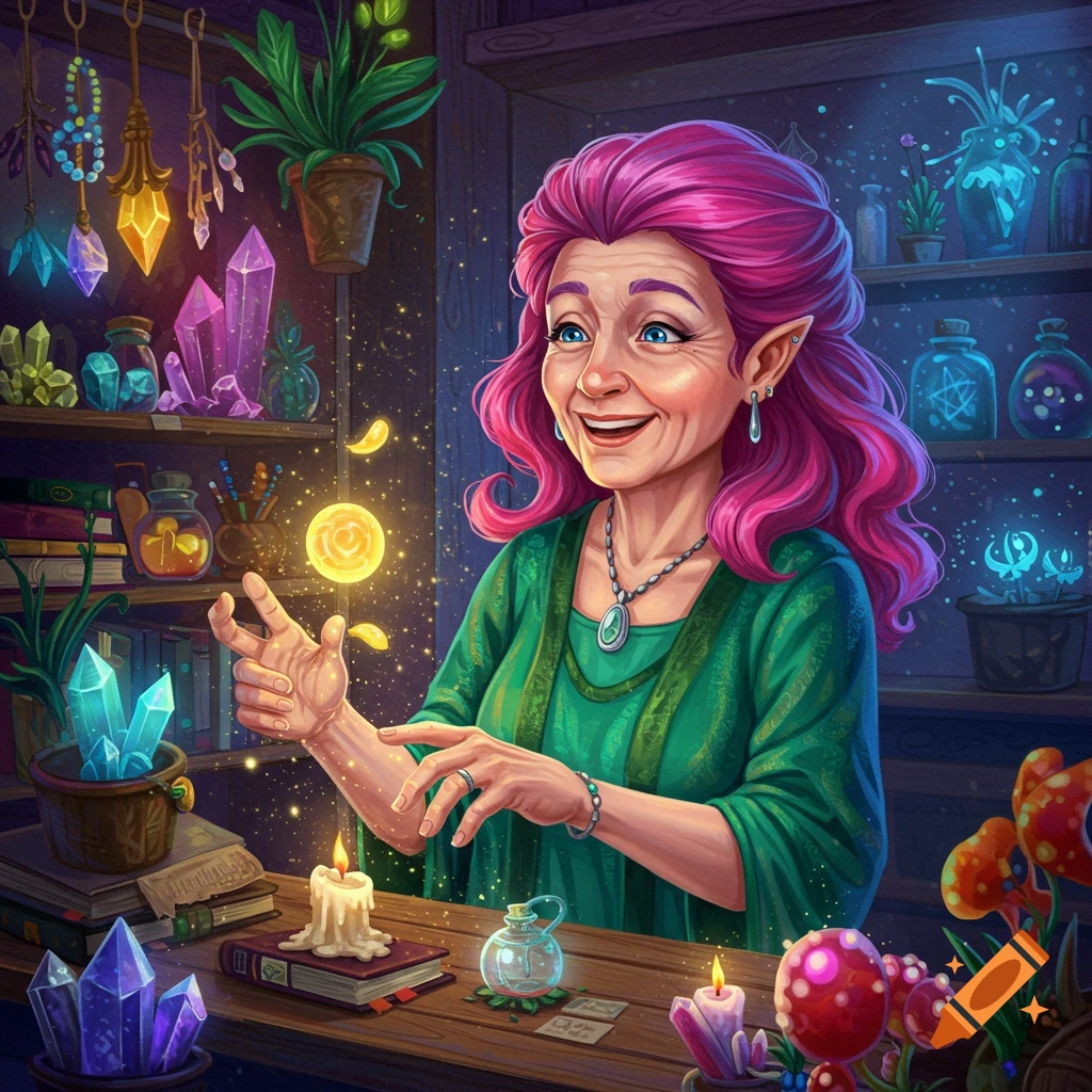Magical shop owner