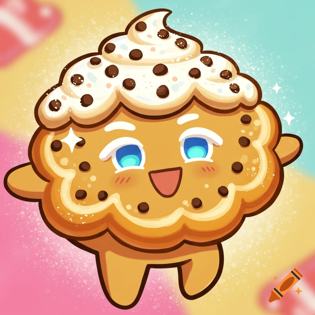 Funnel cake cookie in Cookie Run style