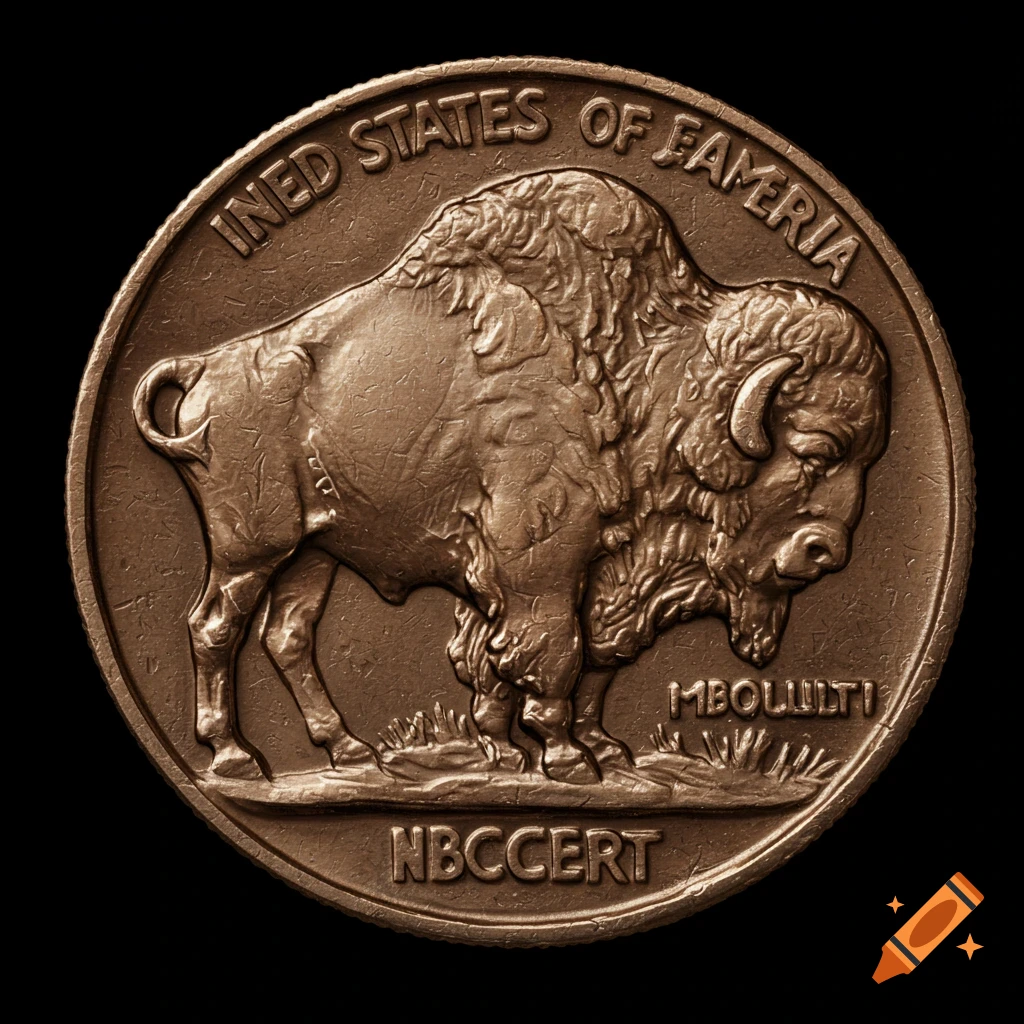 buffalo nickel depiction