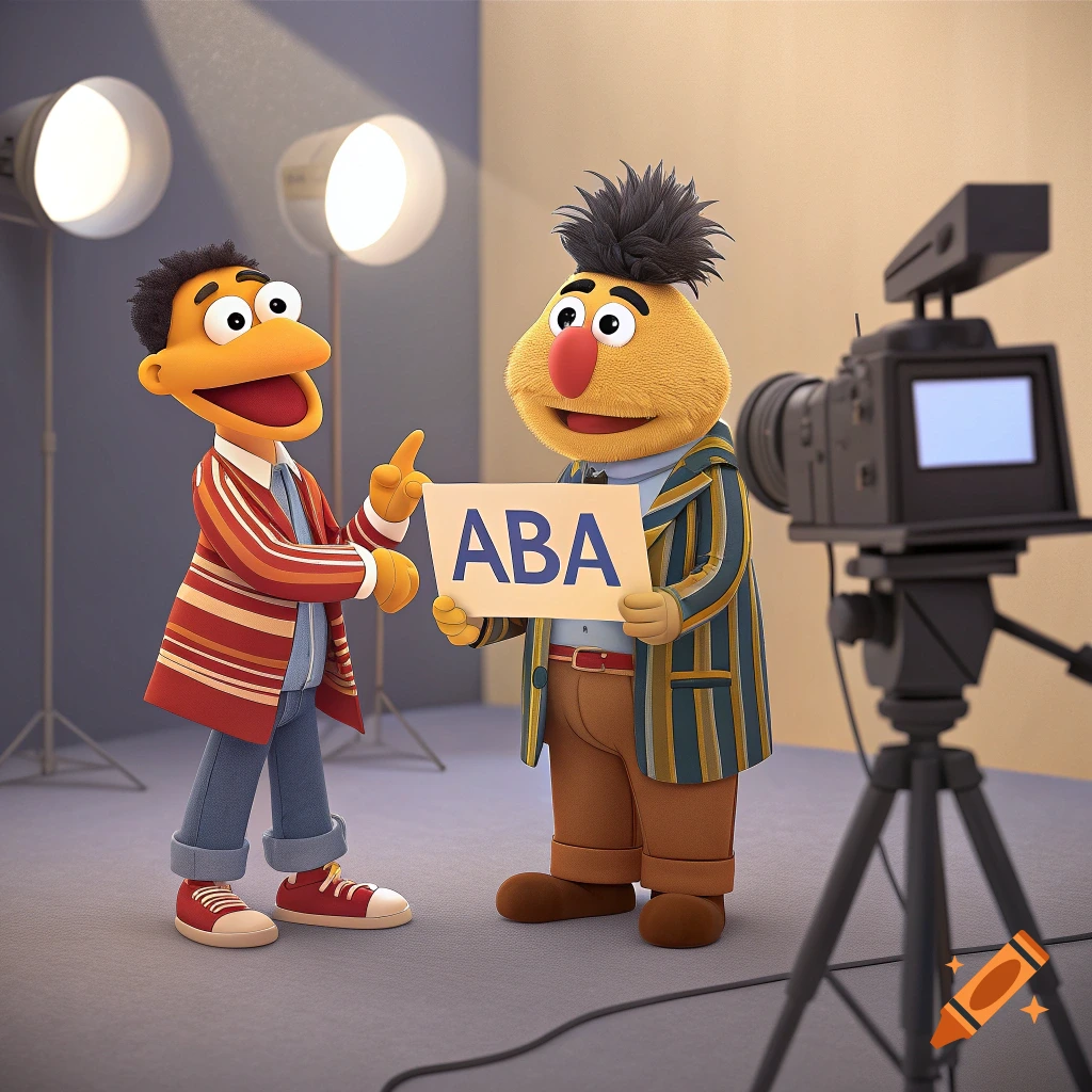 Aba and Preach as Ernie and Bert