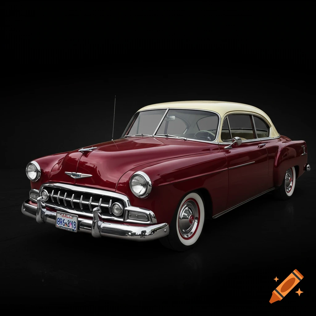 1951 Chevy 2-door hardtop with chrome trim