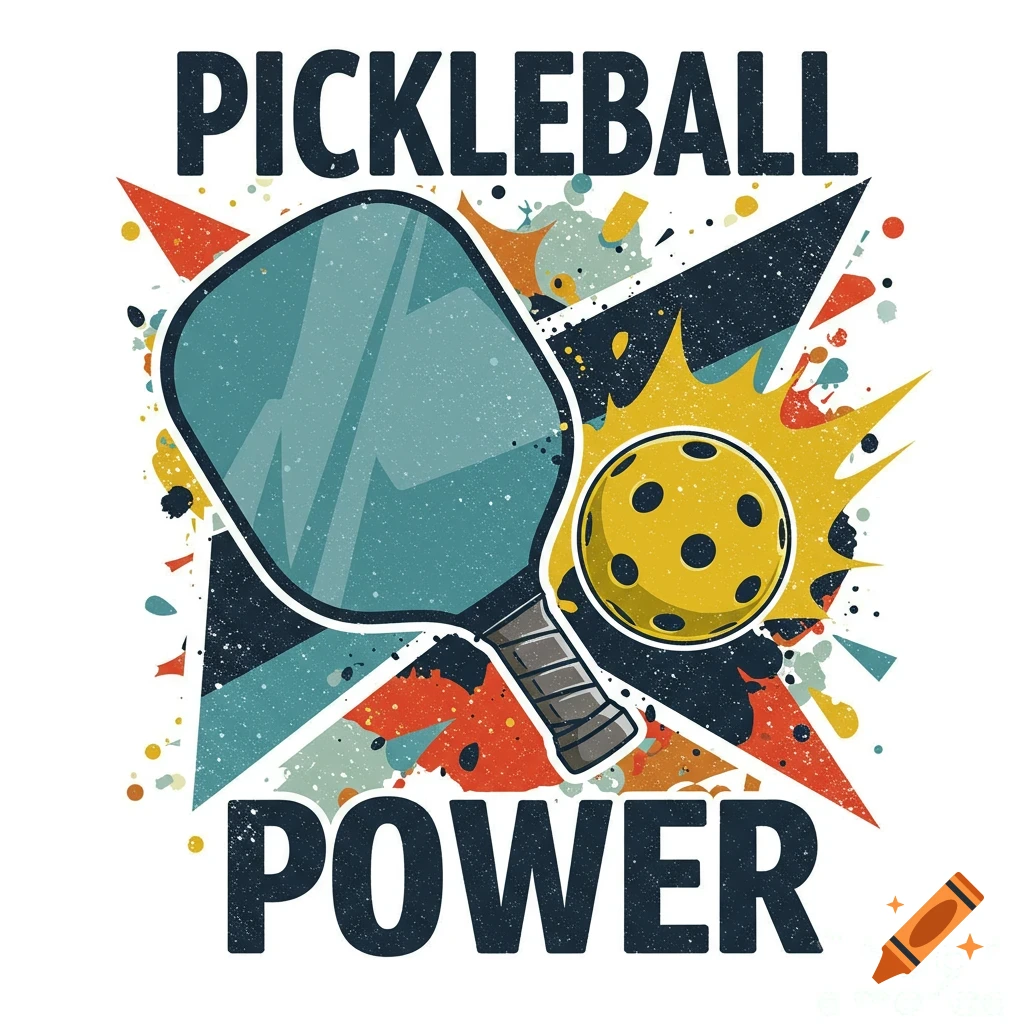 Inspirational pickleball graphic