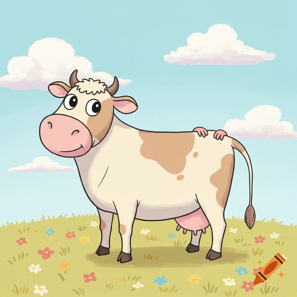 Clipart of hands stealing a cow