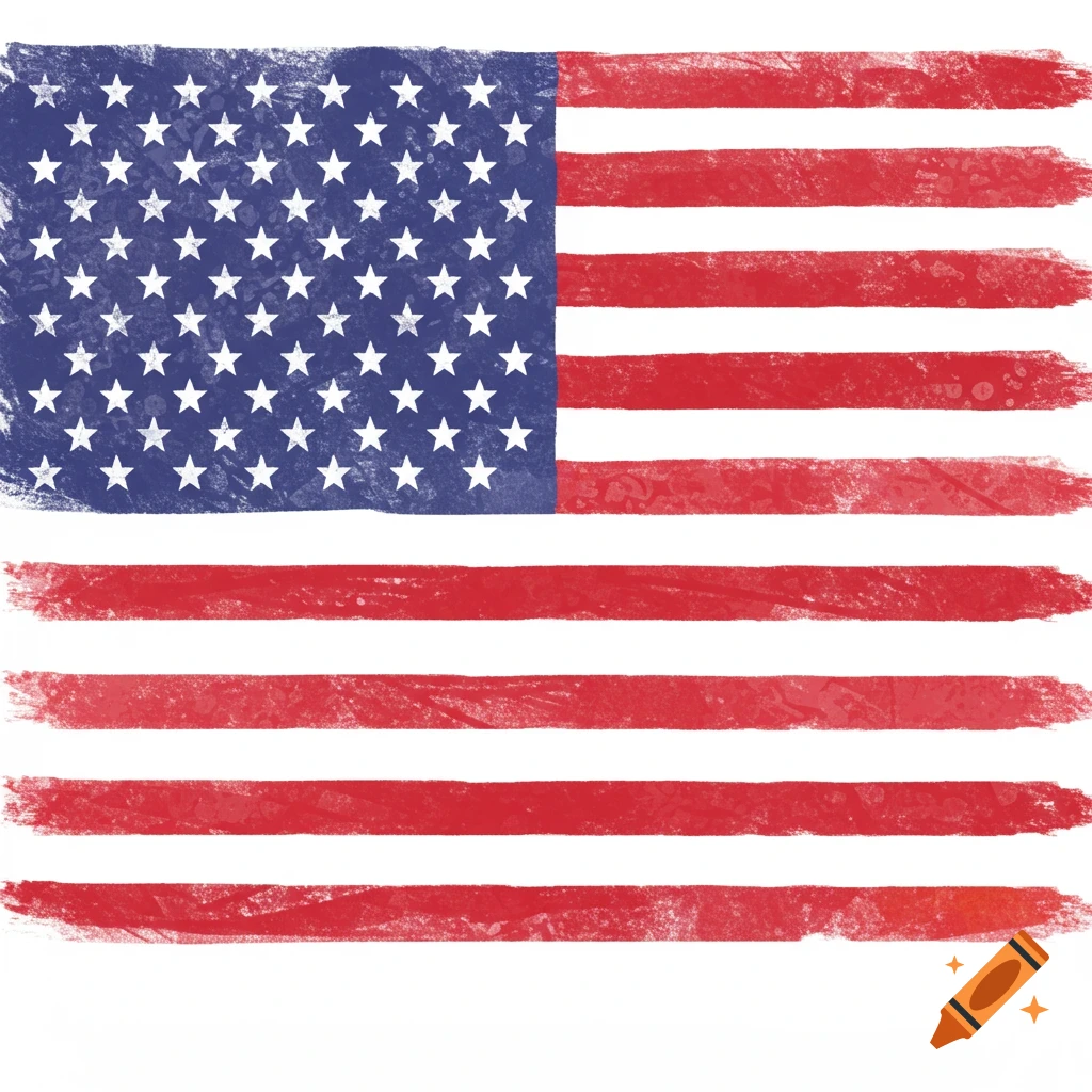 Redesigned USA flag