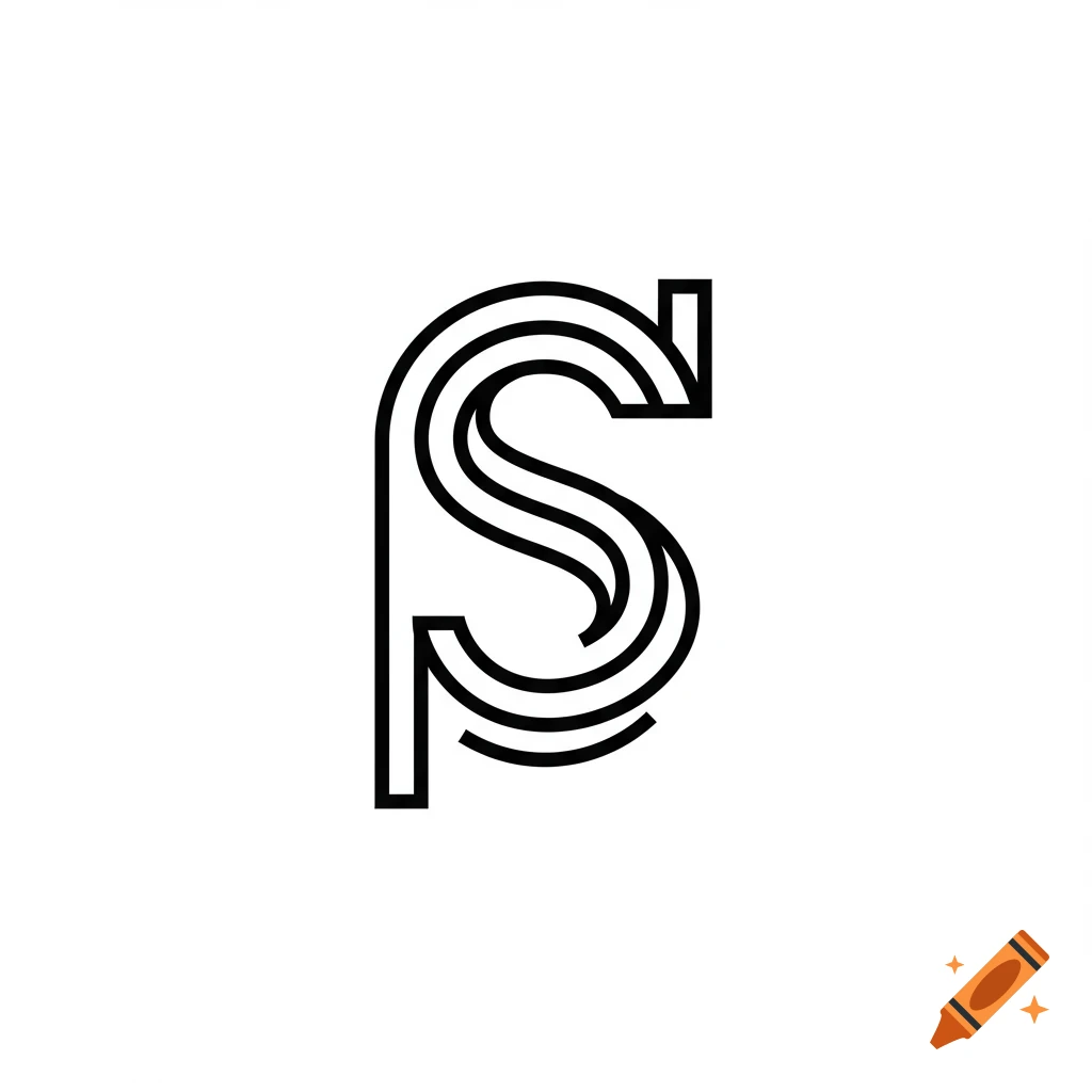 A logo of a stylized letter S formed by thick black lines on a white background.