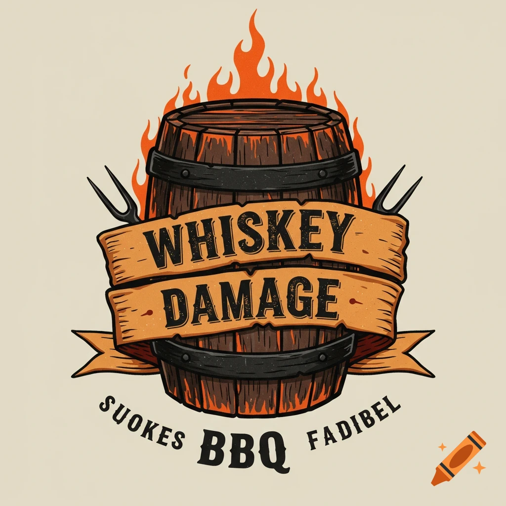Whiskey Damage BBQ Logo