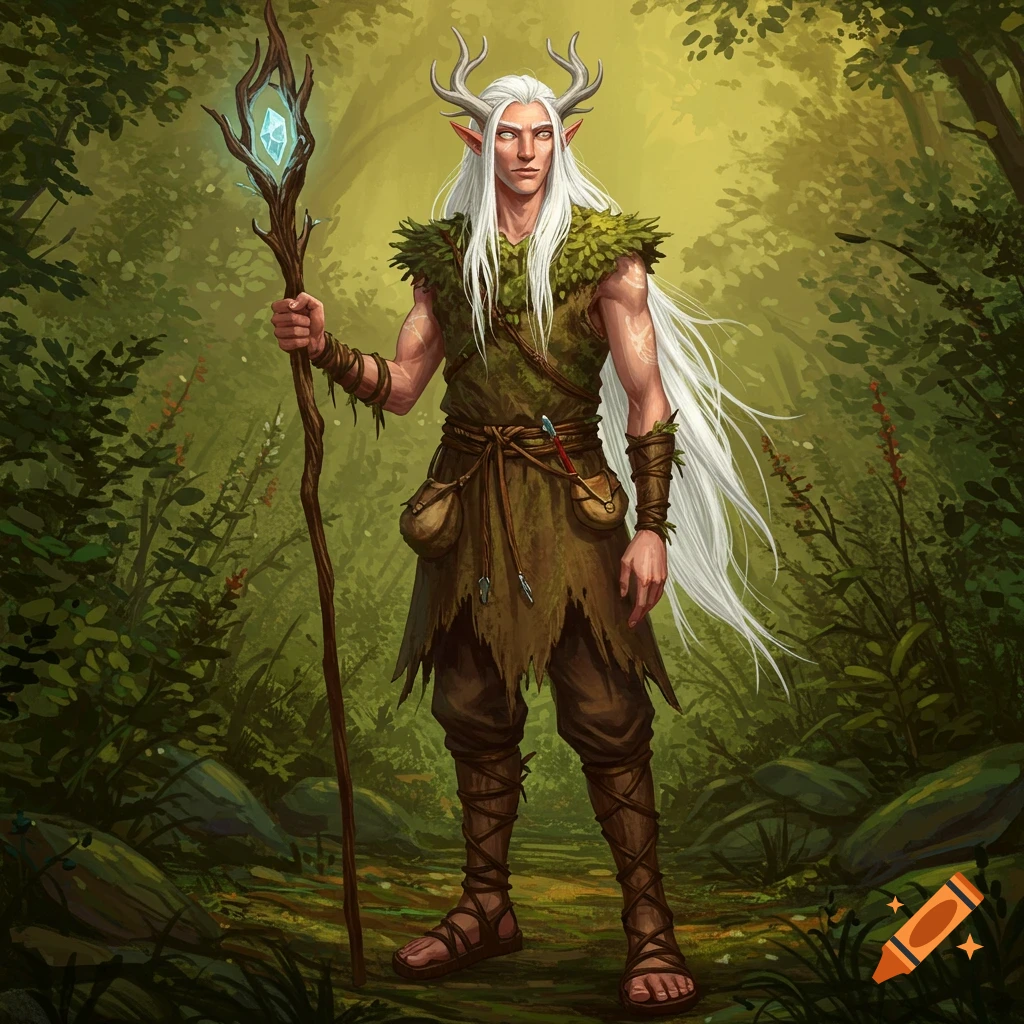 DnD male firbolg Druid