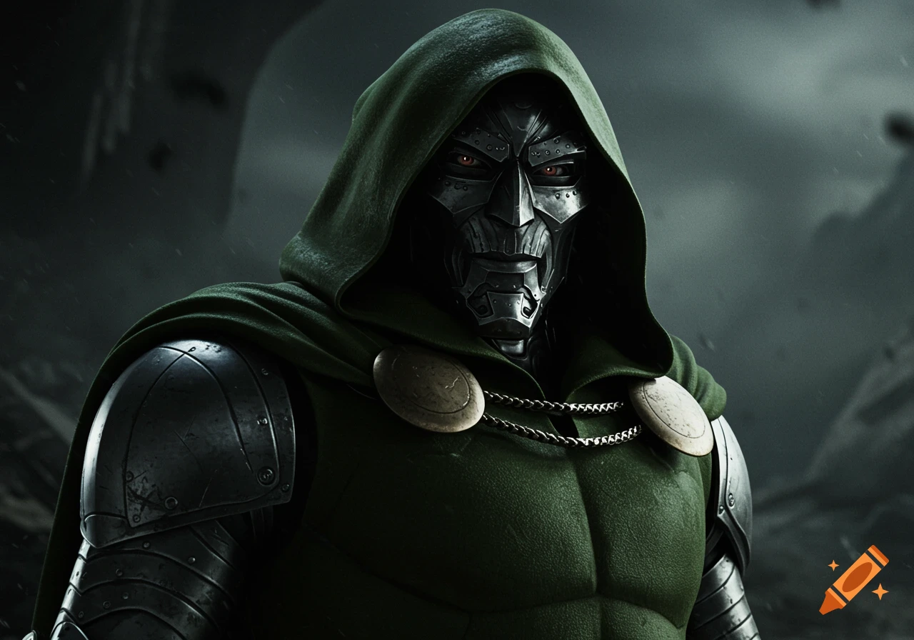 Doctor Doom showcasing arrogance and intelligence in comic style