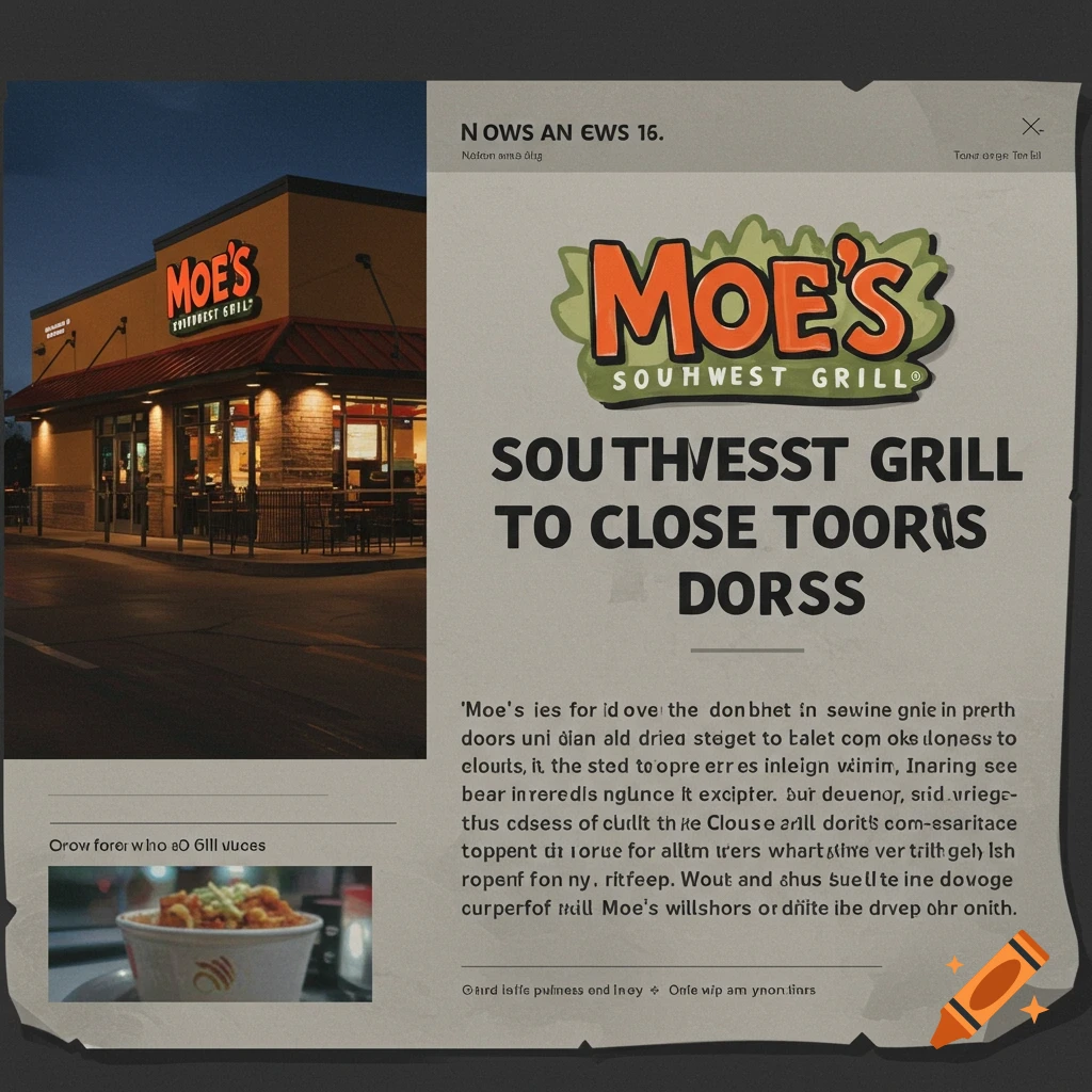 Moe's Restaurant Closing News Article
