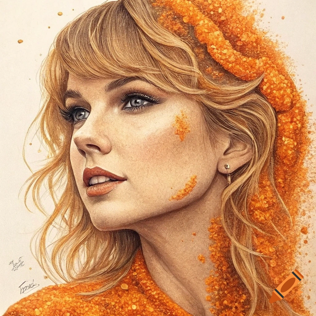 Cheeto resembling Taylor Swift