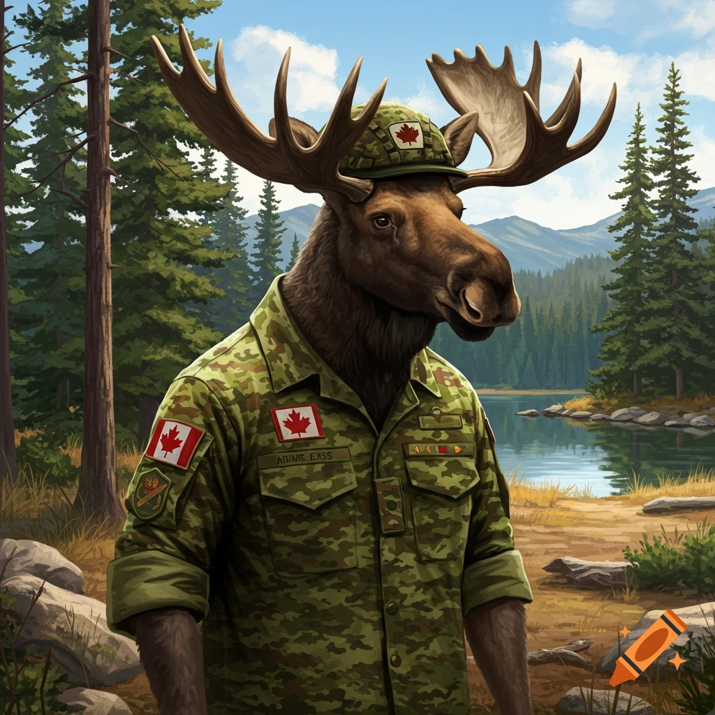 Canadian Moose In An Army Uniform On Craiyon canadian-moose-in-an-army-uniform-on-craiyon