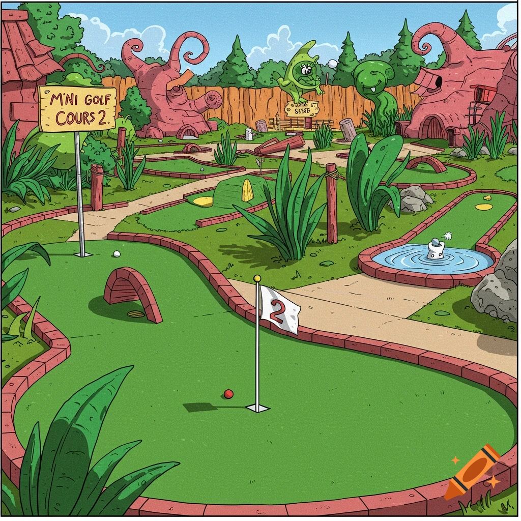 Mini golf course