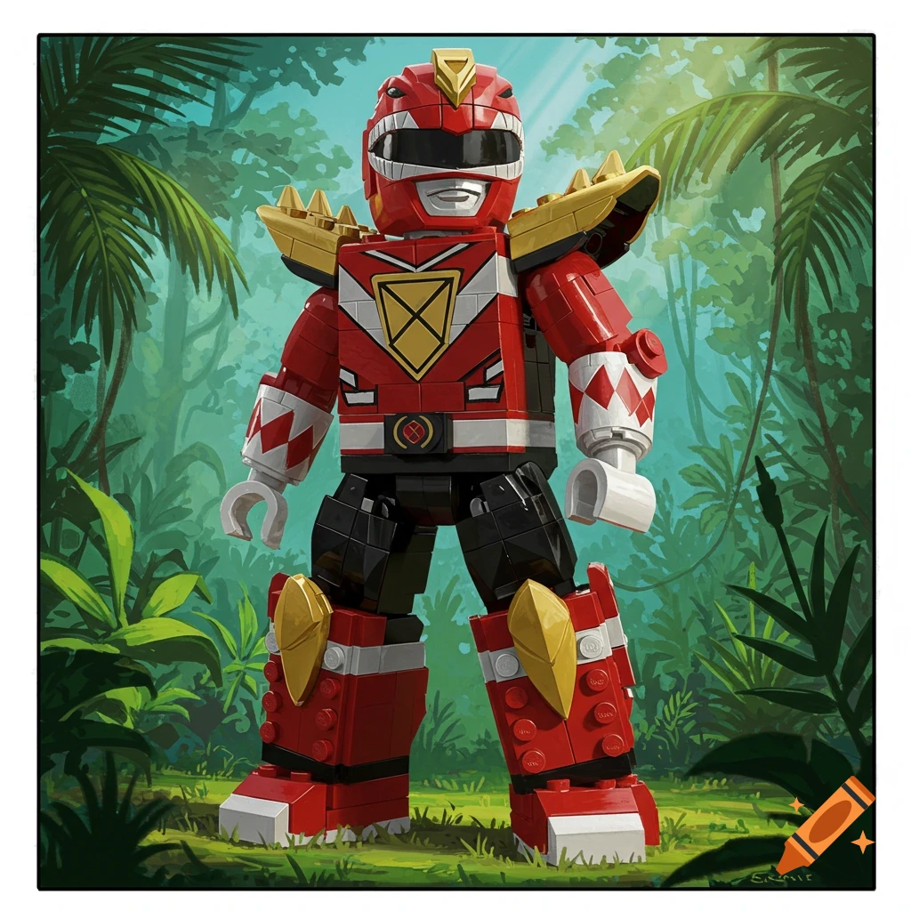 Lego Power Rangers Red Spino Ranger