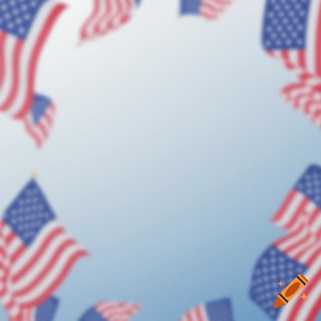 American flag background for Google Slides