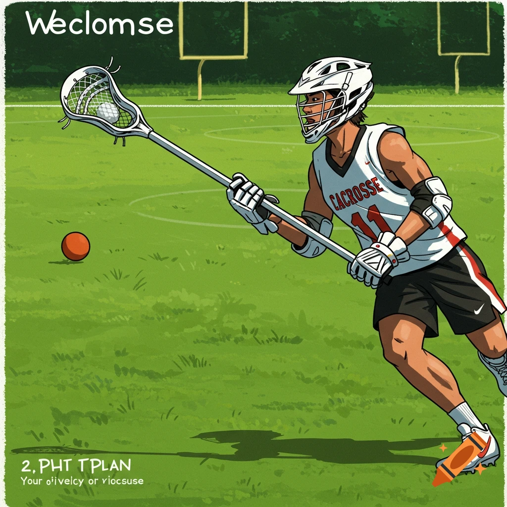 Lacrosse game action shot